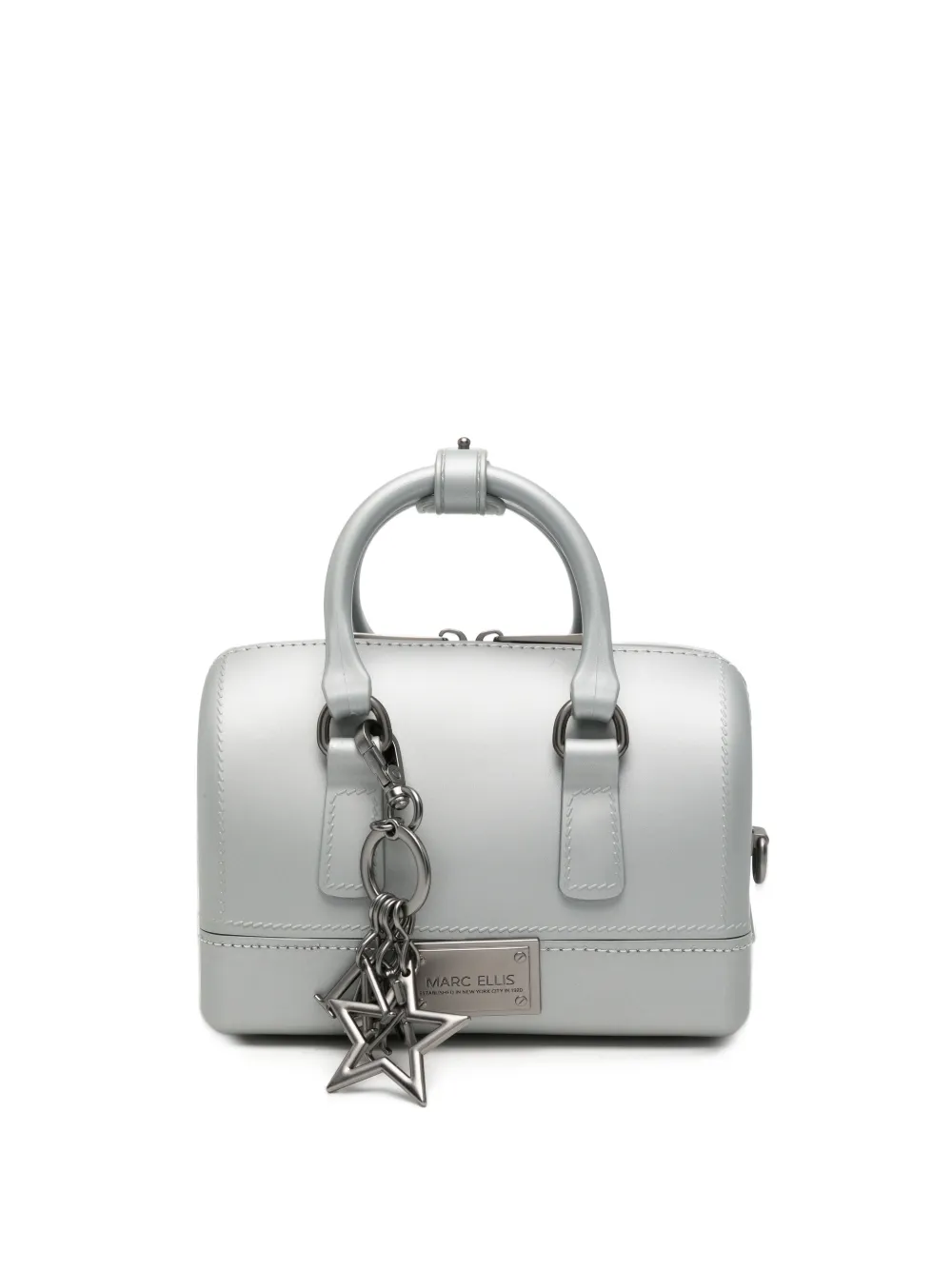 Marc Ellis Flat Estrel S star-charm logo-plaque tote bag Grijs