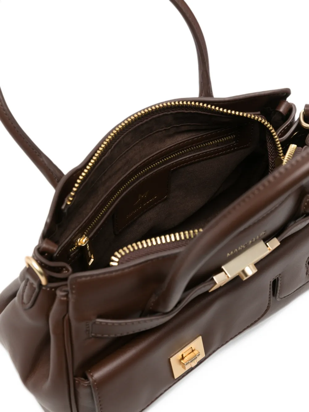 Marc Ellis Myna Soft buckle-detail tote bag Bruin