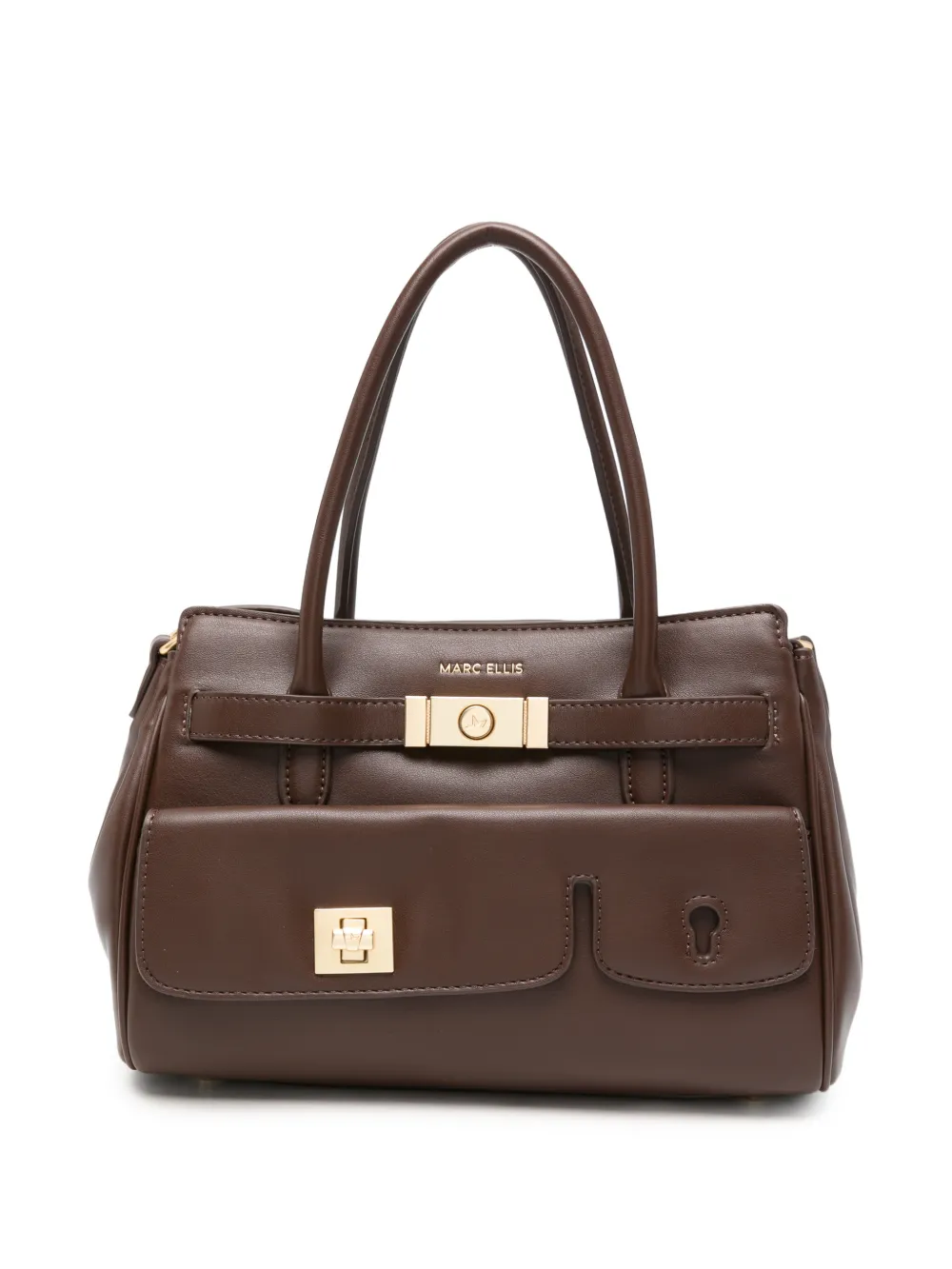 Marc Ellis Myna Soft buckle-detail tote bag Bruin