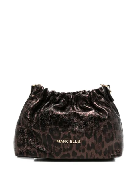 Marc Ellis Zoe Slick leopard-print metallic shoulder bag