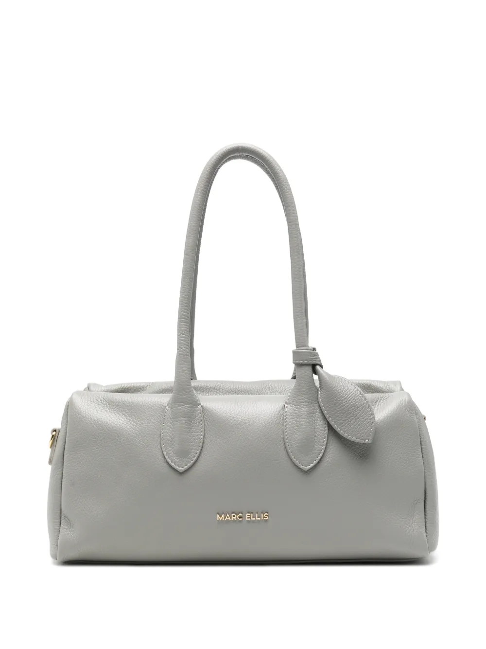 Marc Ellis Bilbao West Do logo-plaque grained-leather shoulder bag - Grigio