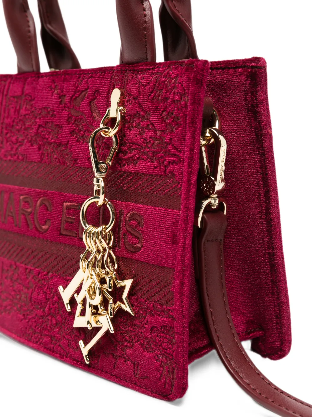 Marc Ellis S Sophy logo-embroidered tote bag Rood
