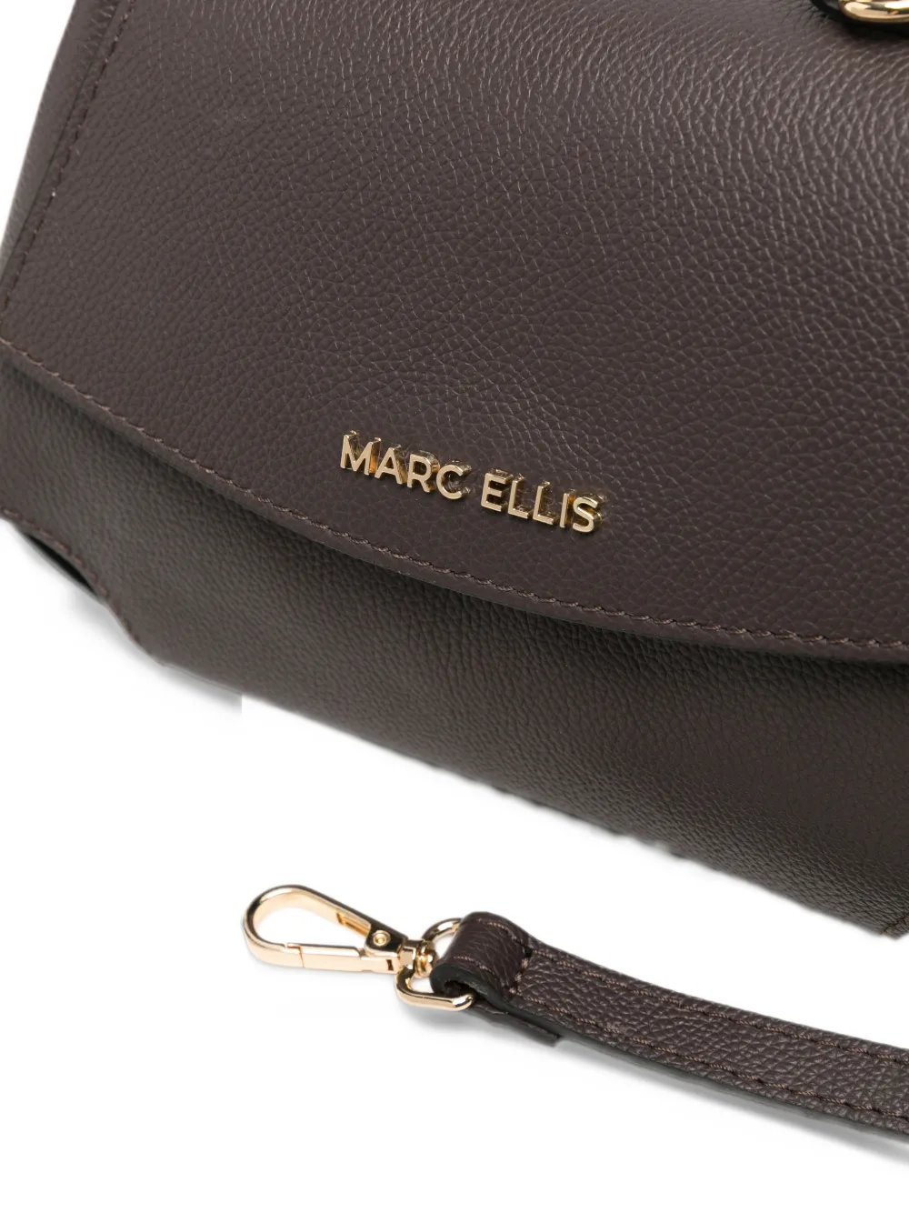 Marc Ellis Spency S logo-plaque pebbled tote bag Bruin