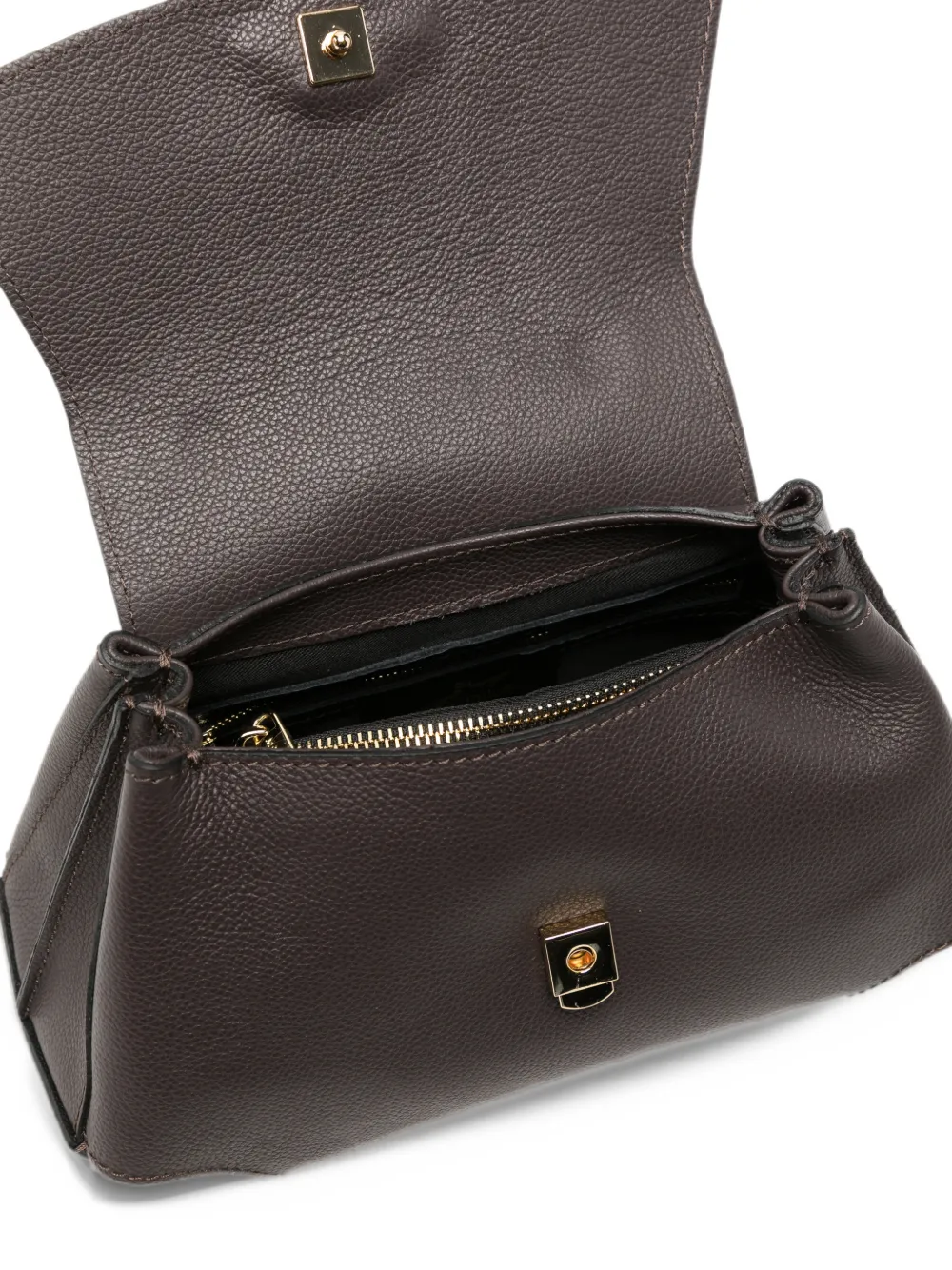 Marc Ellis Spency S logo-plaque pebbled tote bag Bruin