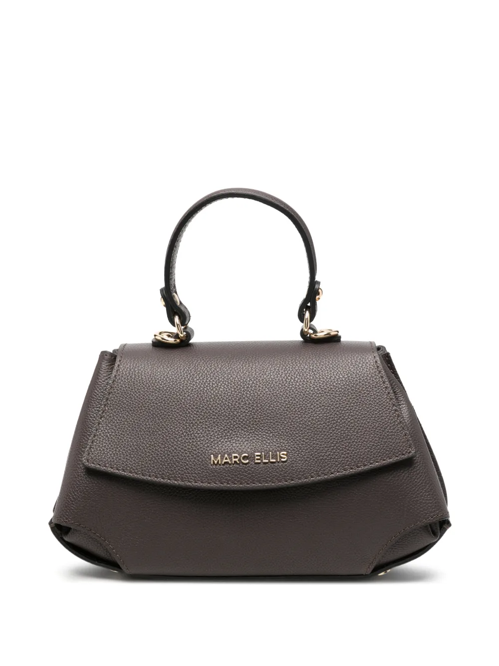 Marc Ellis Spency S logo-plaque pebbled tote bag Bruin