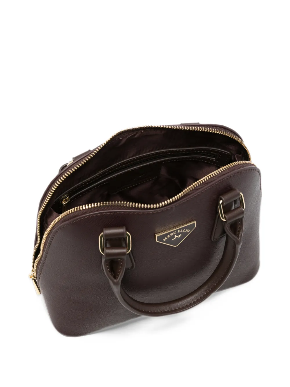 Marc Ellis Paget M logo-plaque cross-hatch tote bag Bruin