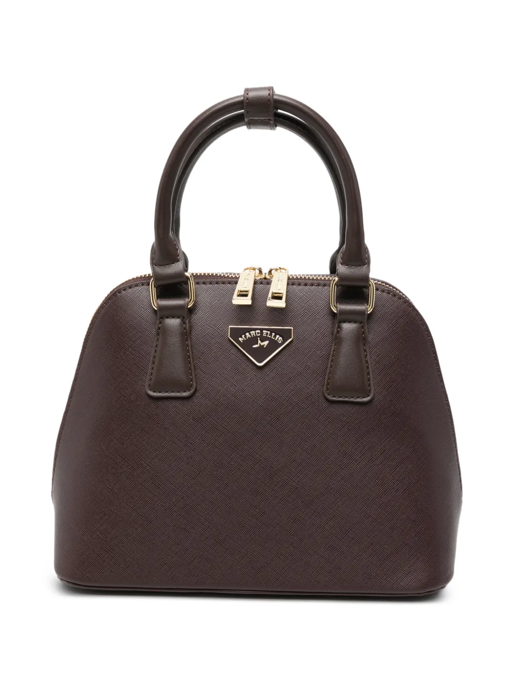 Marc Ellis Paget M logo-plaque cross-hatch tote bag Bruin