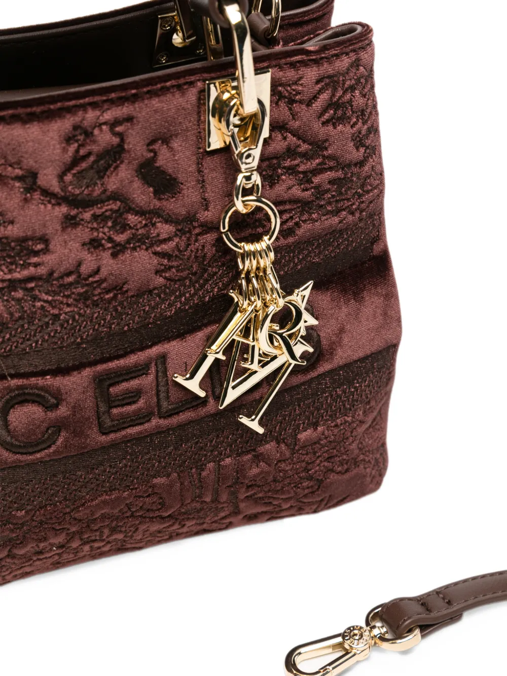 Marc Ellis Wendi logo-embroidered tote bag Bruin
