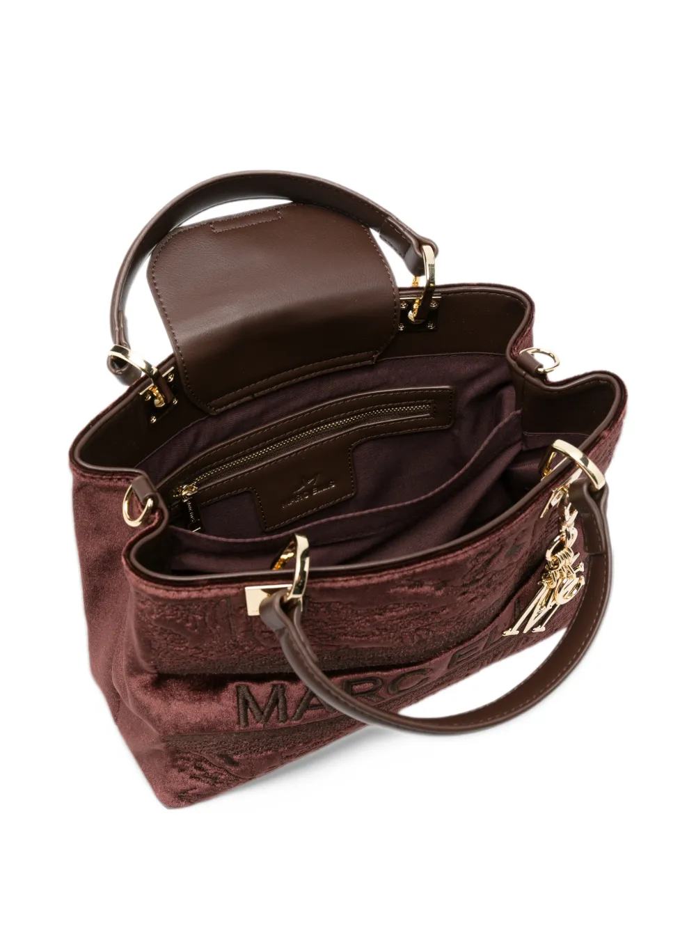 Marc Ellis Wendi logo-embroidered tote bag Bruin