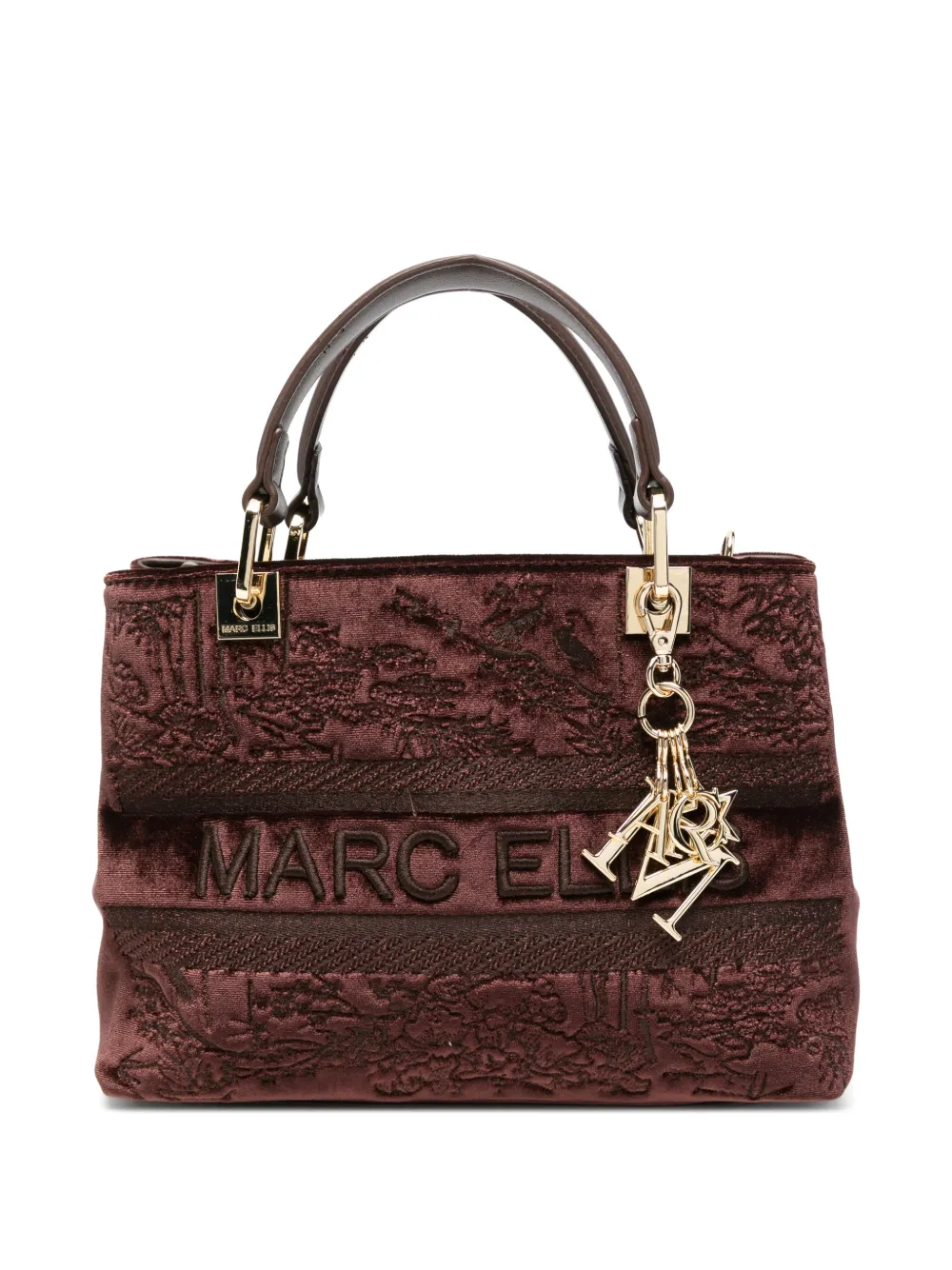 Marc Ellis Wendi logo-embroidered tote bag Bruin