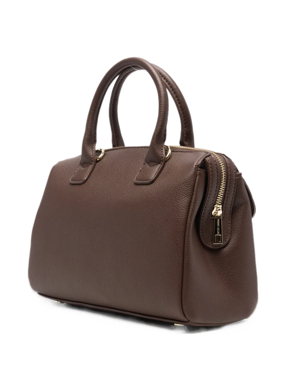 Marc Ellis Alysa logo-plaque pebbled-effect tote bag Bruin