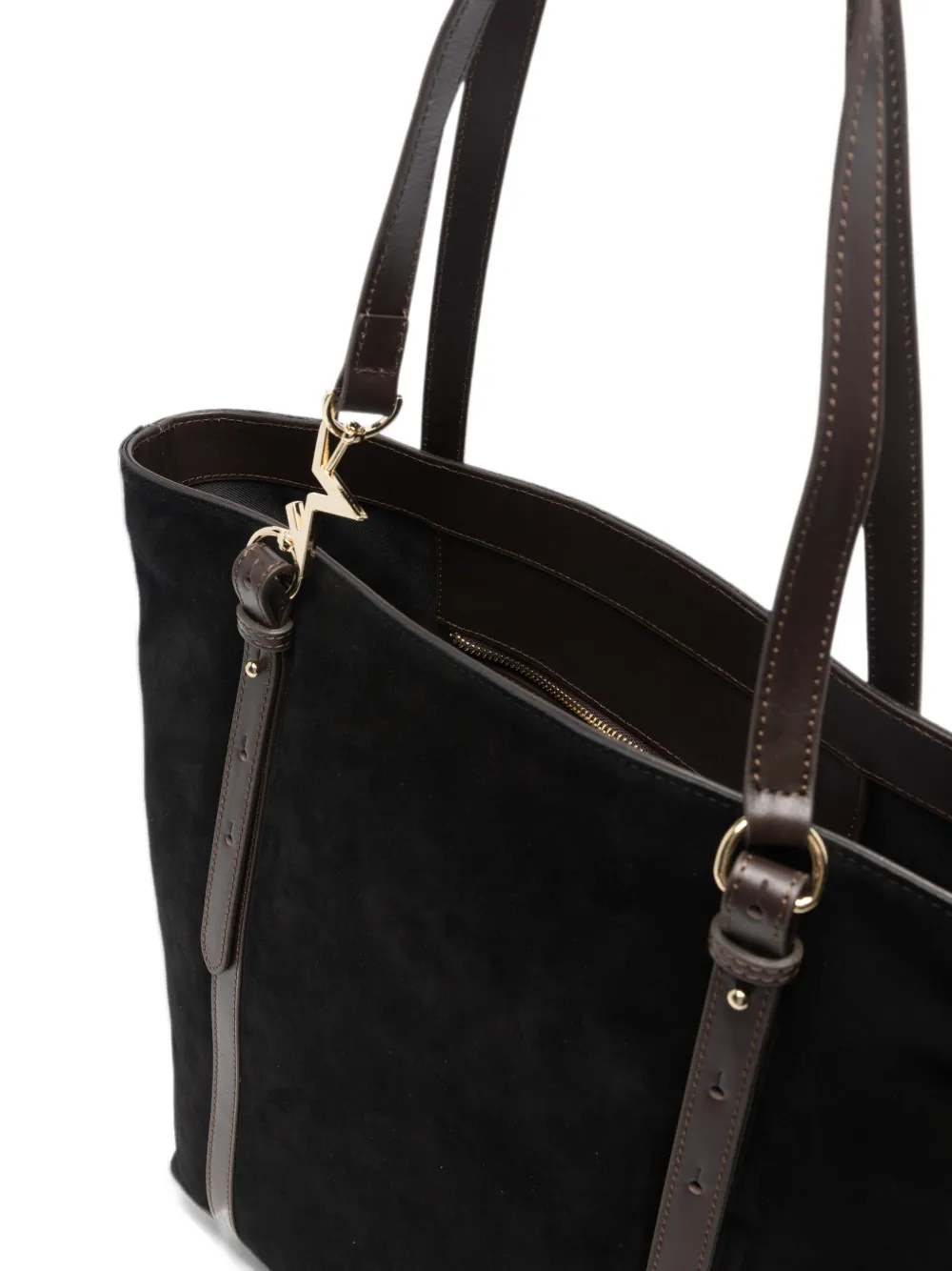Marc Ellis Huda suede shoulder bag Zwart