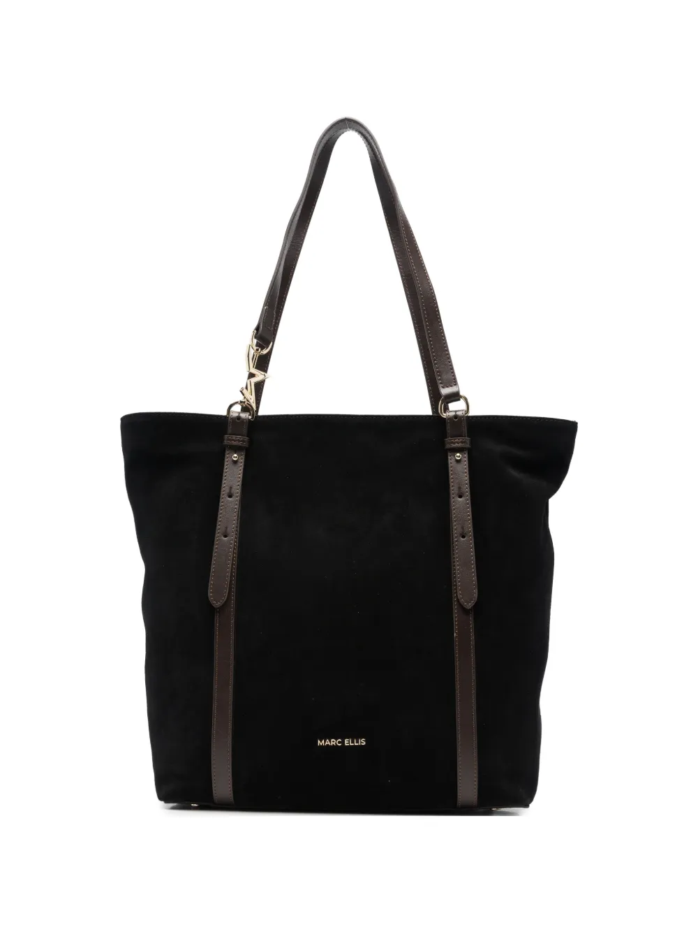Marc Ellis Huda suede shoulder bag Zwart