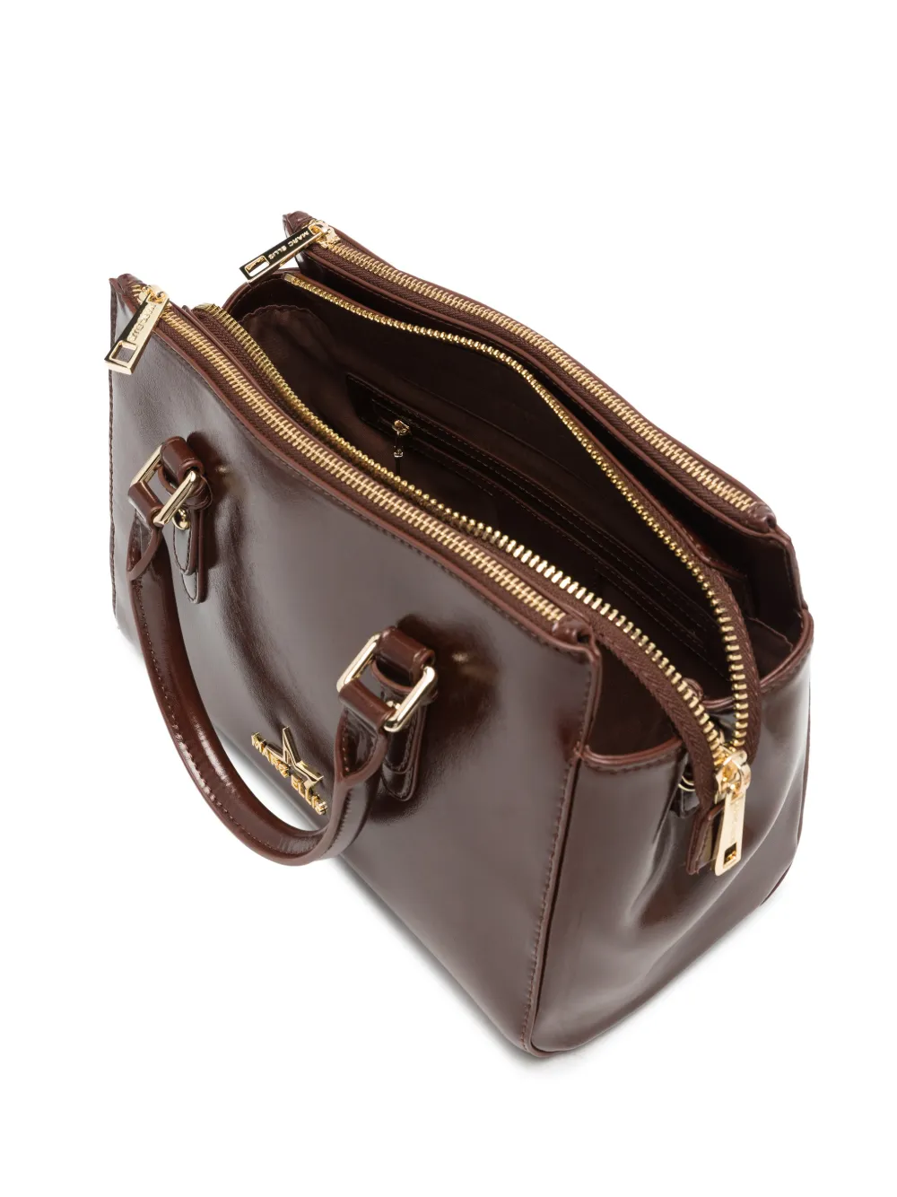 Marc Ellis Cathy logo-plaque shoulder bag Bruin