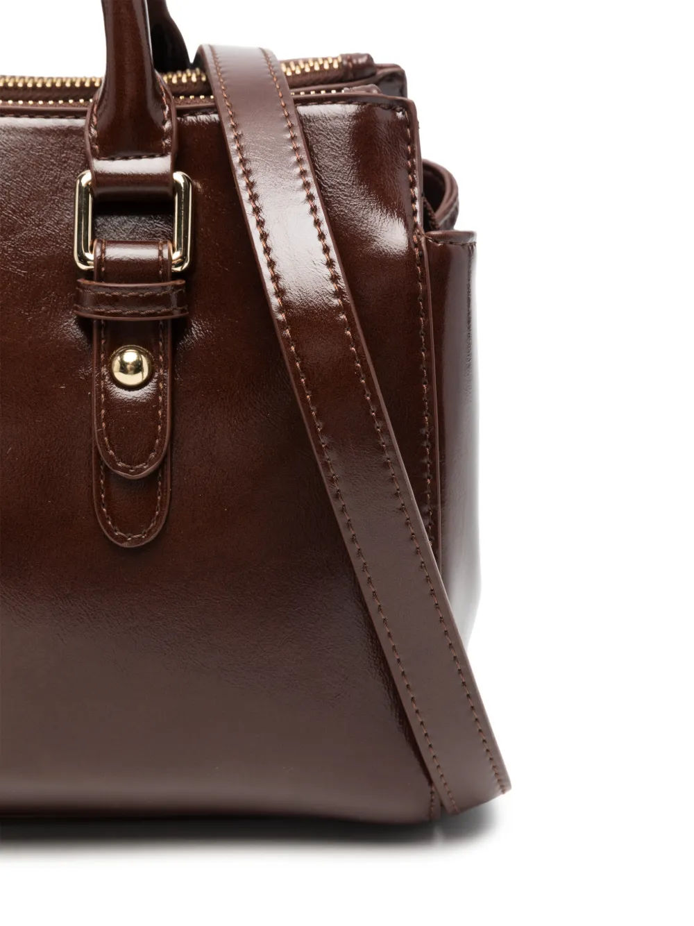 Marc Ellis Cathy logo-plaque shoulder bag Bruin