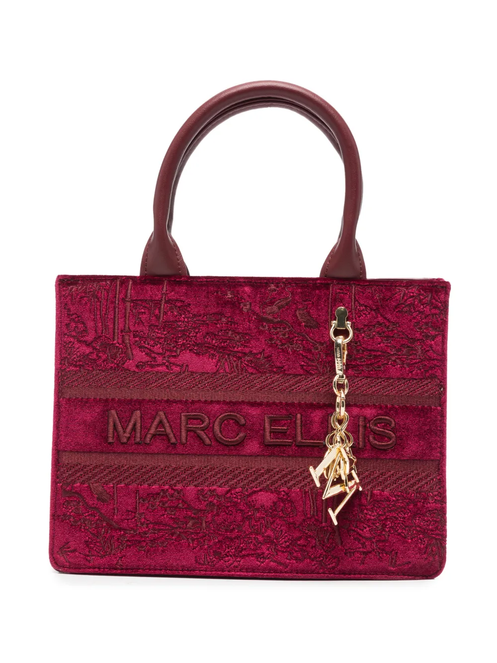Marc Ellis Sophy logo-embroidered shoulder bag - Rosso