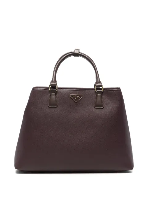 Marc Ellis Kassy M logo-plaque saffiano-effect tote bag