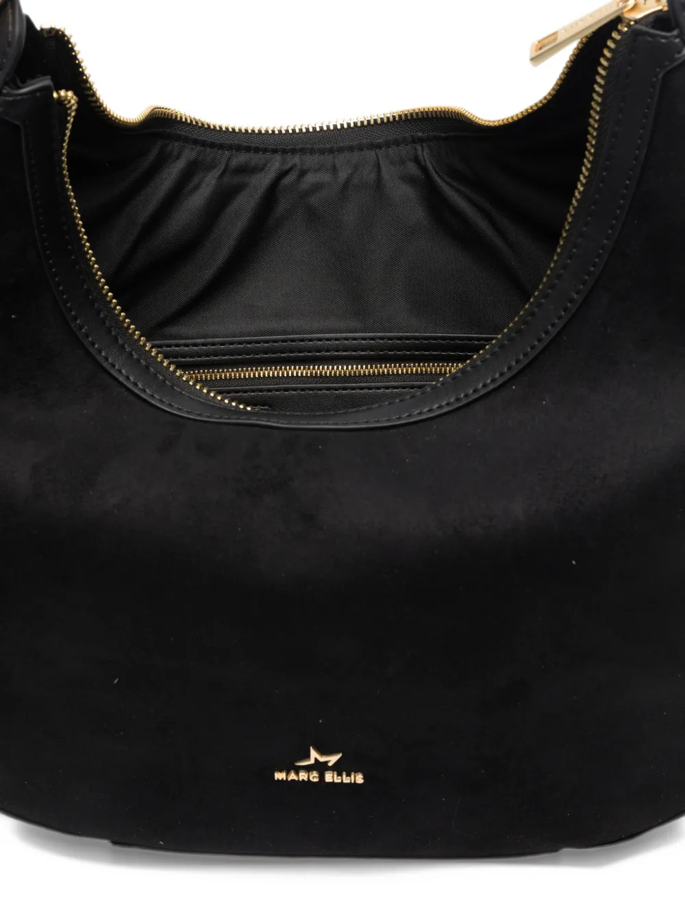 Marc Ellis Sindey stud-embellished shoulder bag Zwart