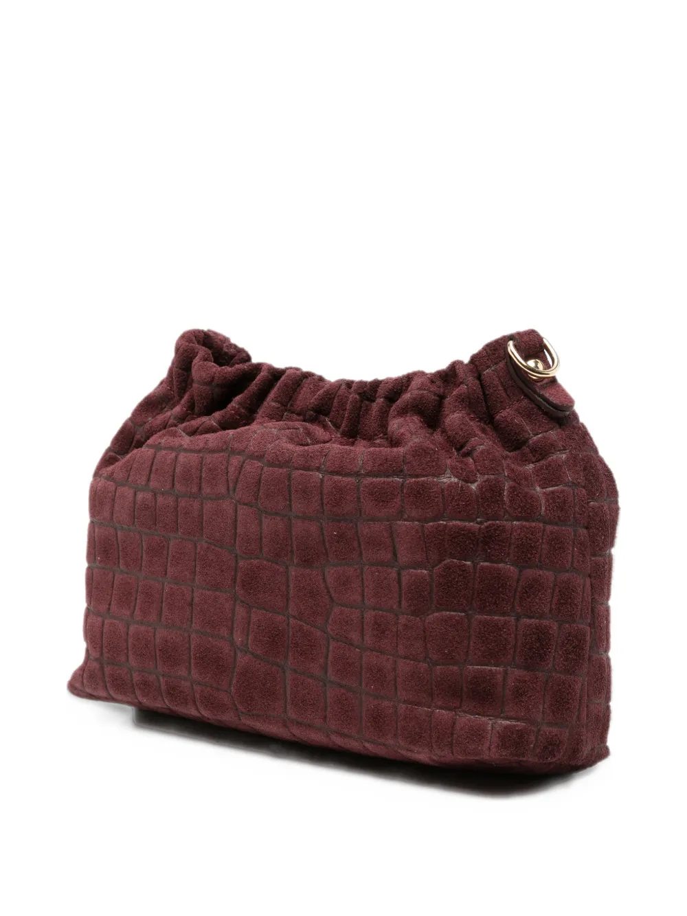 Marc Ellis Zoe croc-effect Zoe clutch bag Rood