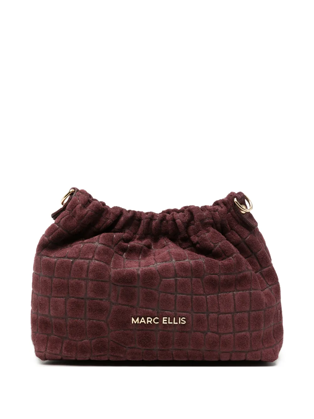 Marc Ellis Zoe croc-effect Zoe clutch bag - Rosso