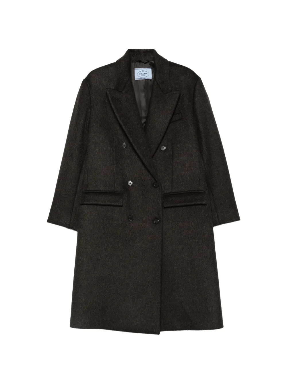 Prada double-breasted coat - Braun