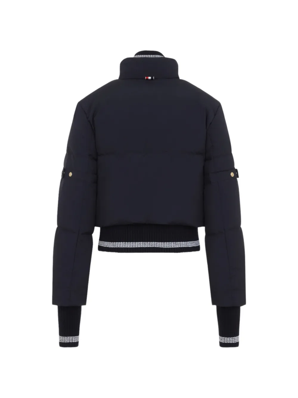 Thom Browne Gewatteerd jack Zwart