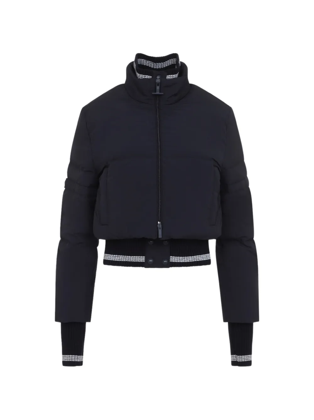 Thom Browne quilted cropped jacket - Black