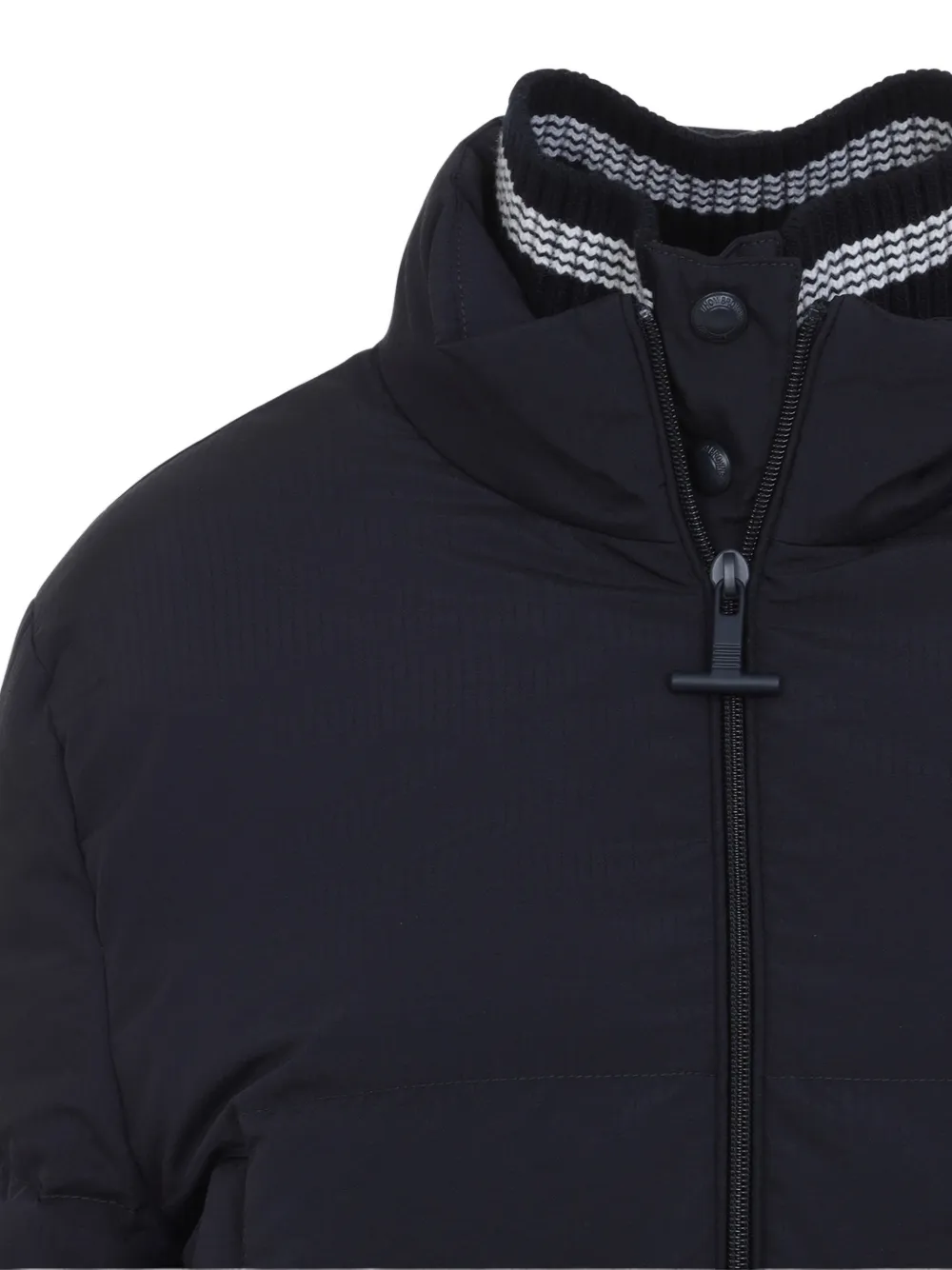Thom Browne Gewatteerd jack Zwart