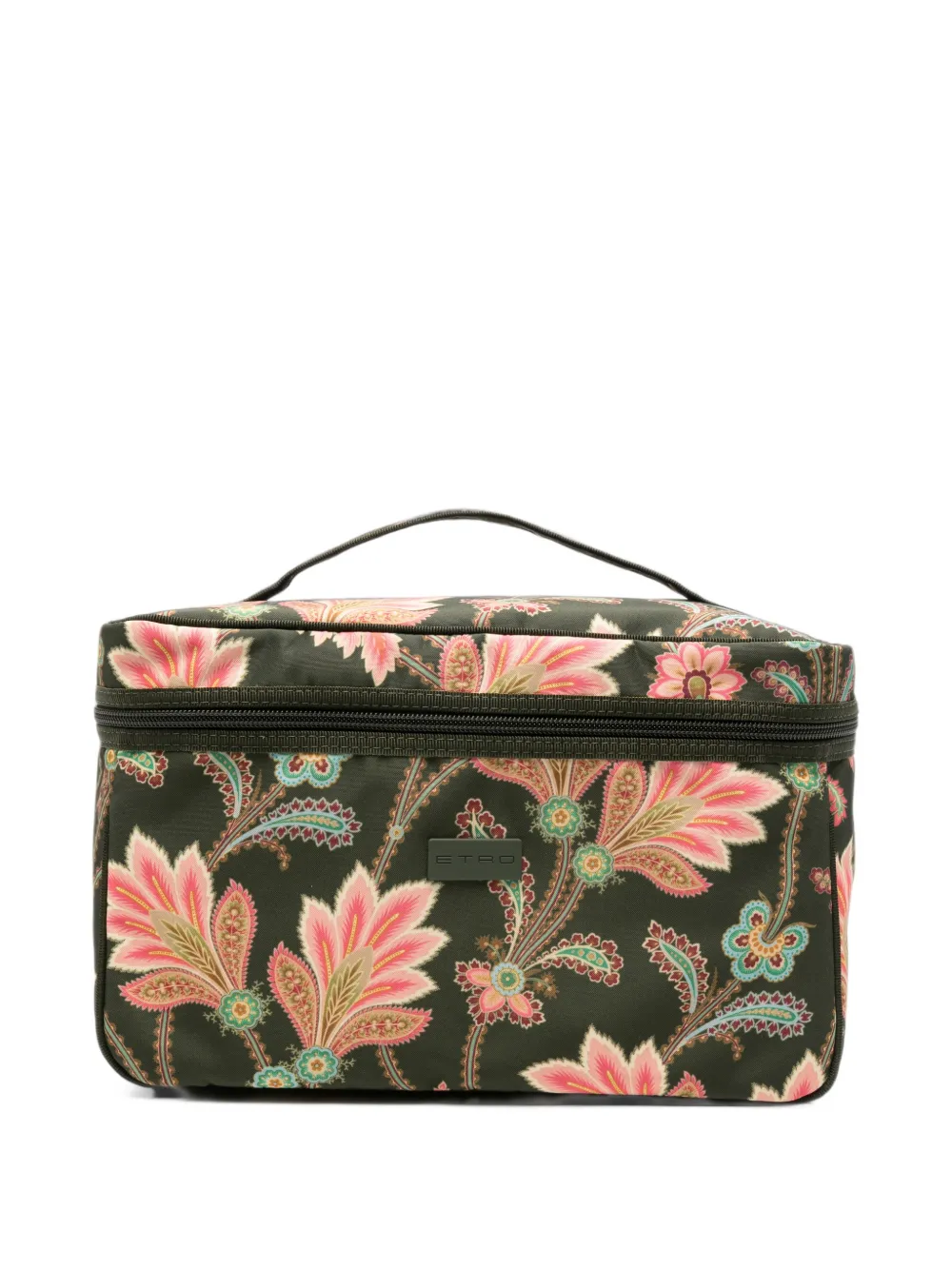 ETRO paisley-print make-up bag - Verde