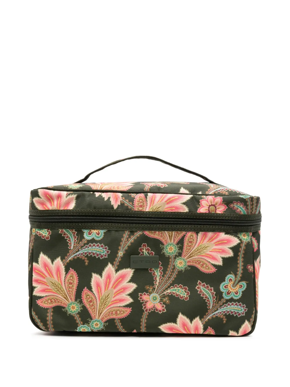 ETRO paisley-print make-up bag - Verde