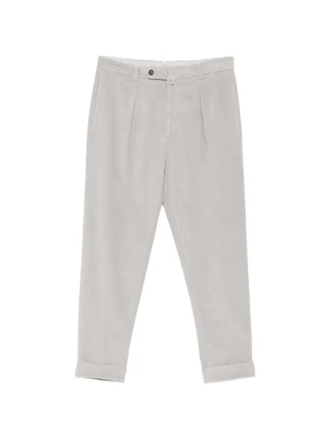 Berwich pleated corduroy trousers