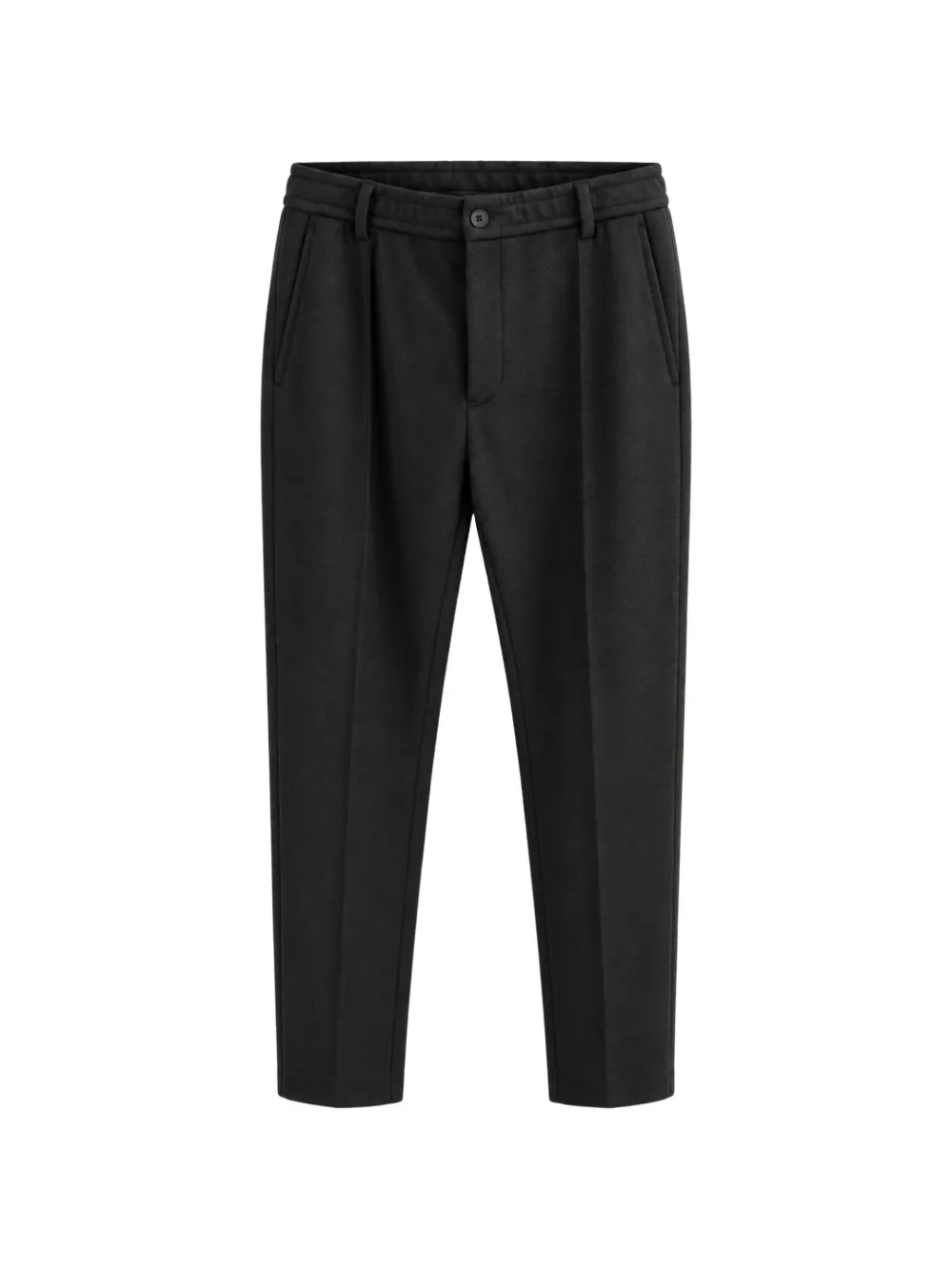 Emporio Armani pleated tapered trousers - Nero