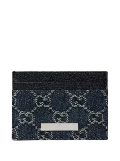 Gucci card case with Gucci plaque