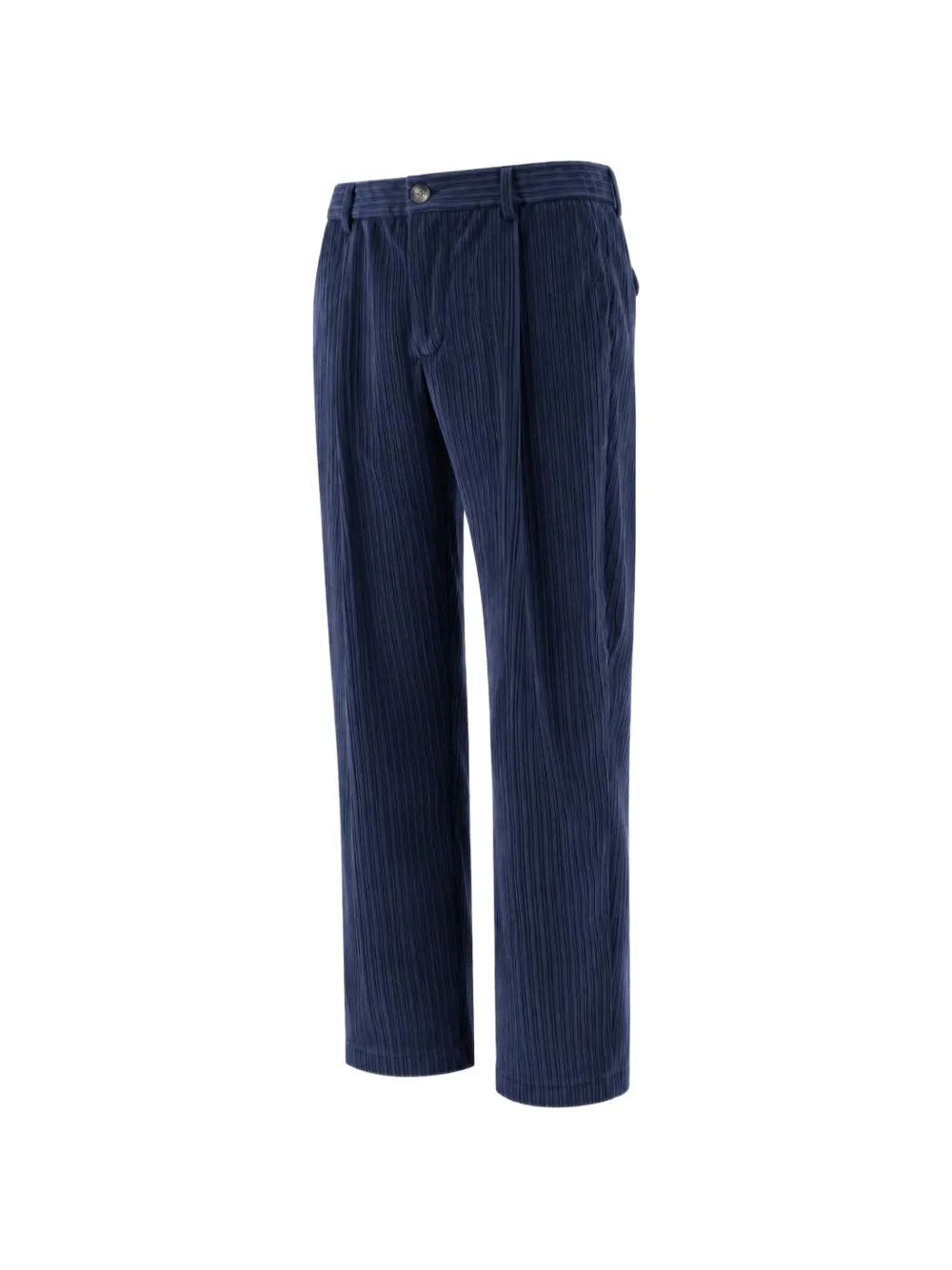 Herno Ribfluwelen plooibroek Blauw