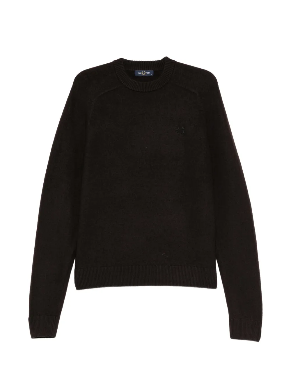 Fred Perry saddie-sleeve crew-neck sweater Bruin