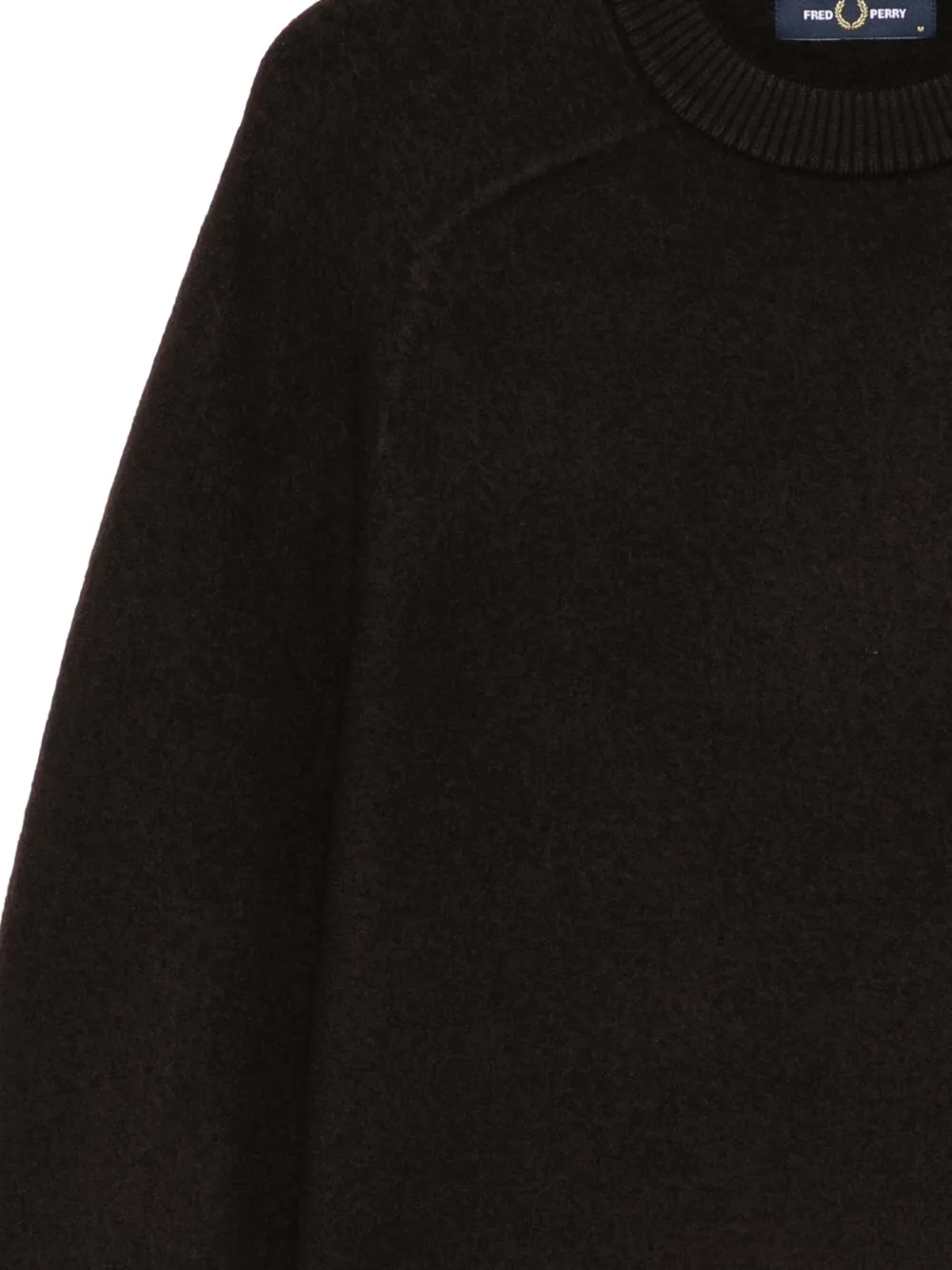 Fred Perry saddie-sleeve crew-neck sweater Bruin