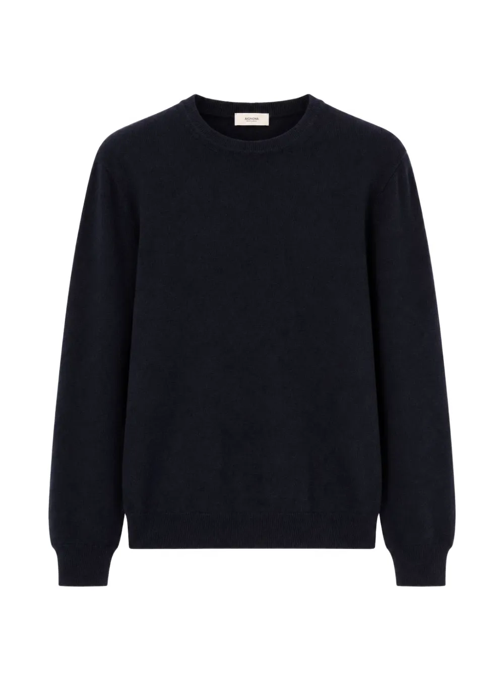 Agnona crew-neck ribbed-trim sweater - Blue