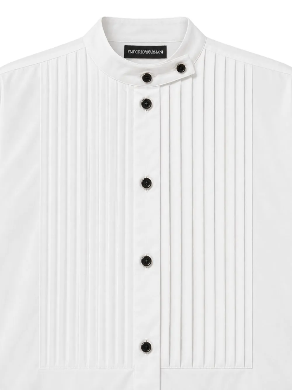 Emporio Armani cotton shirt with bib front