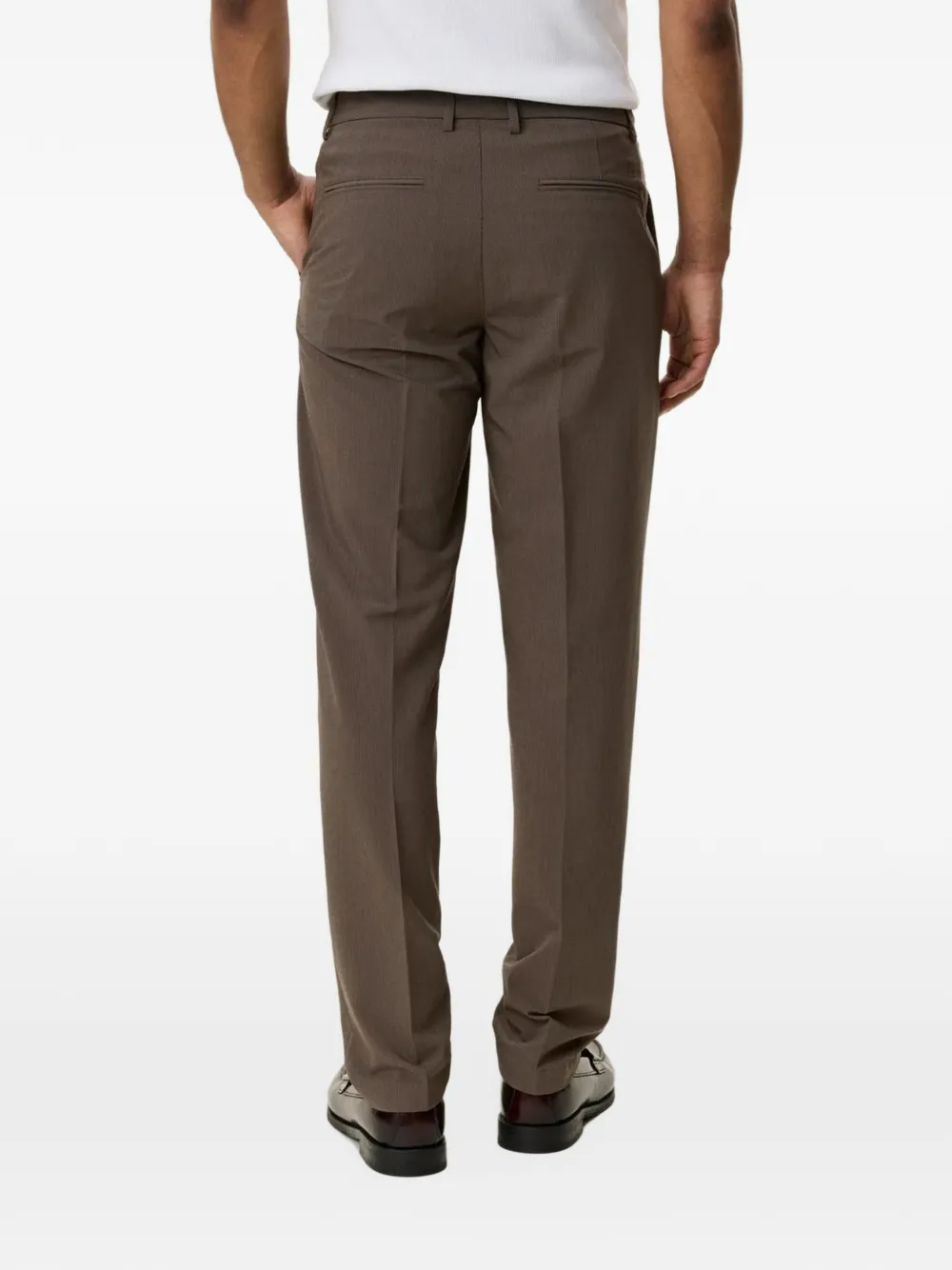 Les Deux Reg mini-check tailored trousers Bruin