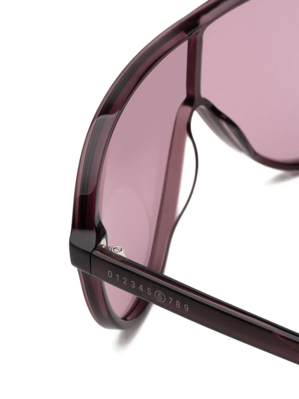 MM6 Maison Margiela geometric-frame sunglasses Paars
