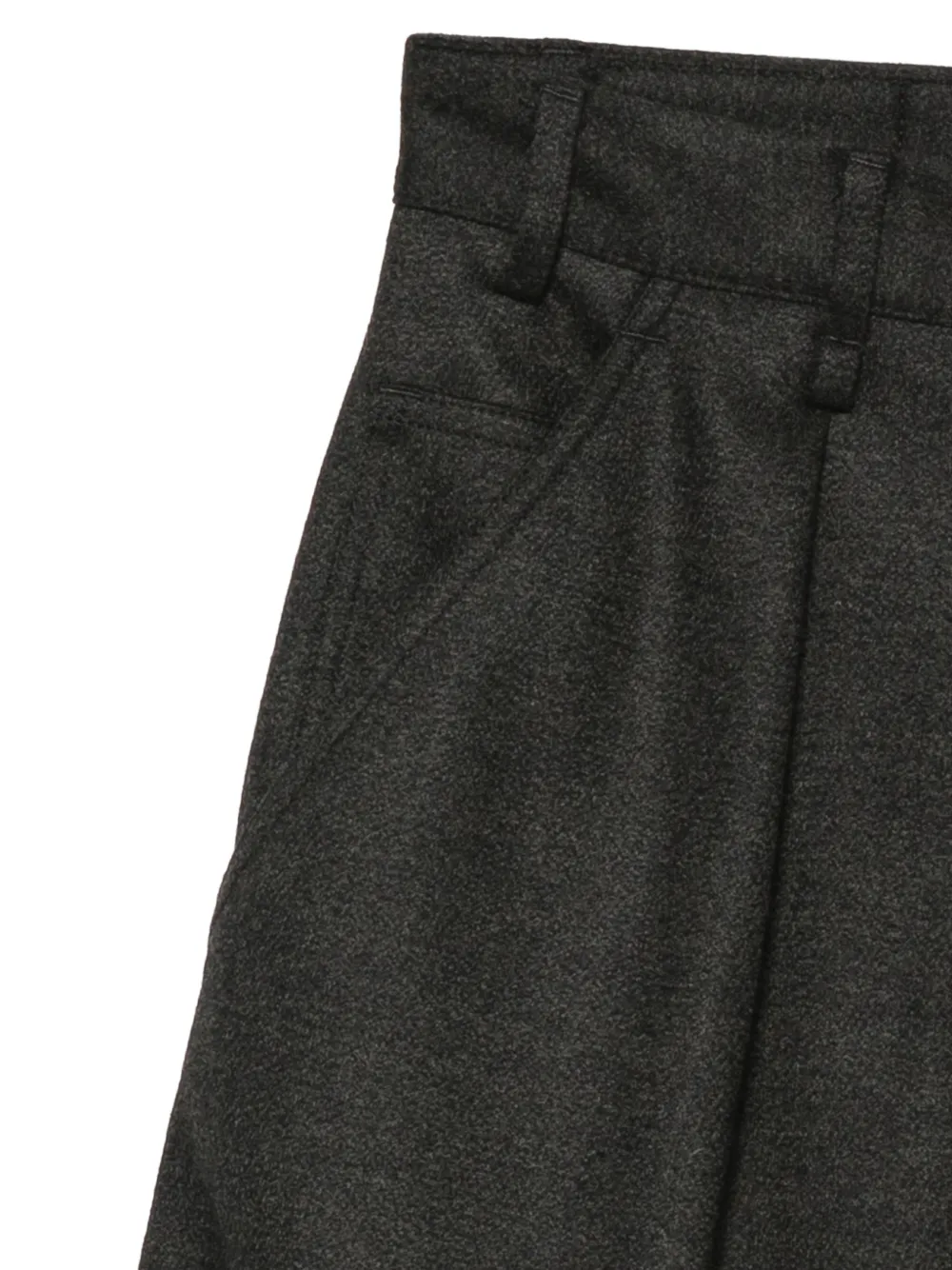 Song For The Mute pleated wide-leg shorts Grijs