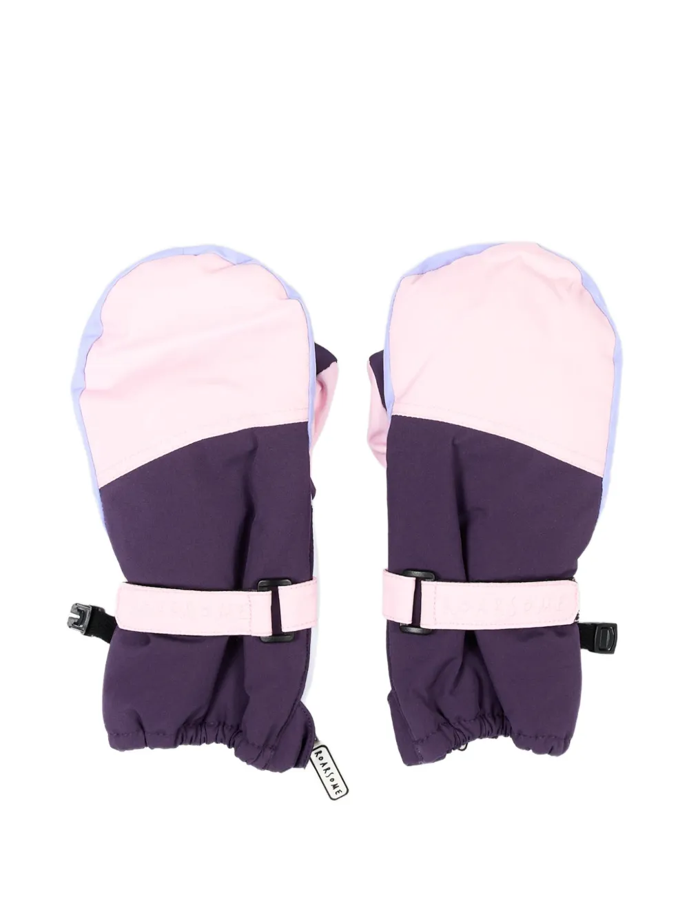 Roarsome colour-block mittens - Viola