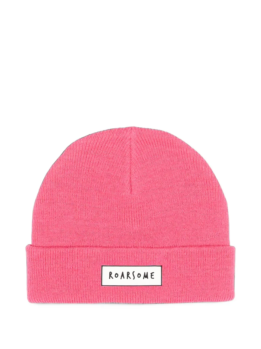 Roarsome logo-patch knitted beanie hat - Rose Roarsome logo-patch knitted beanie hat - Rose