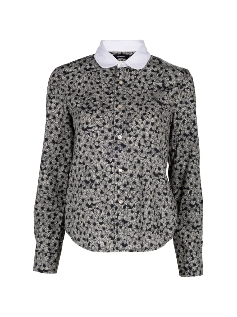 R13 floral-print shirt - Black