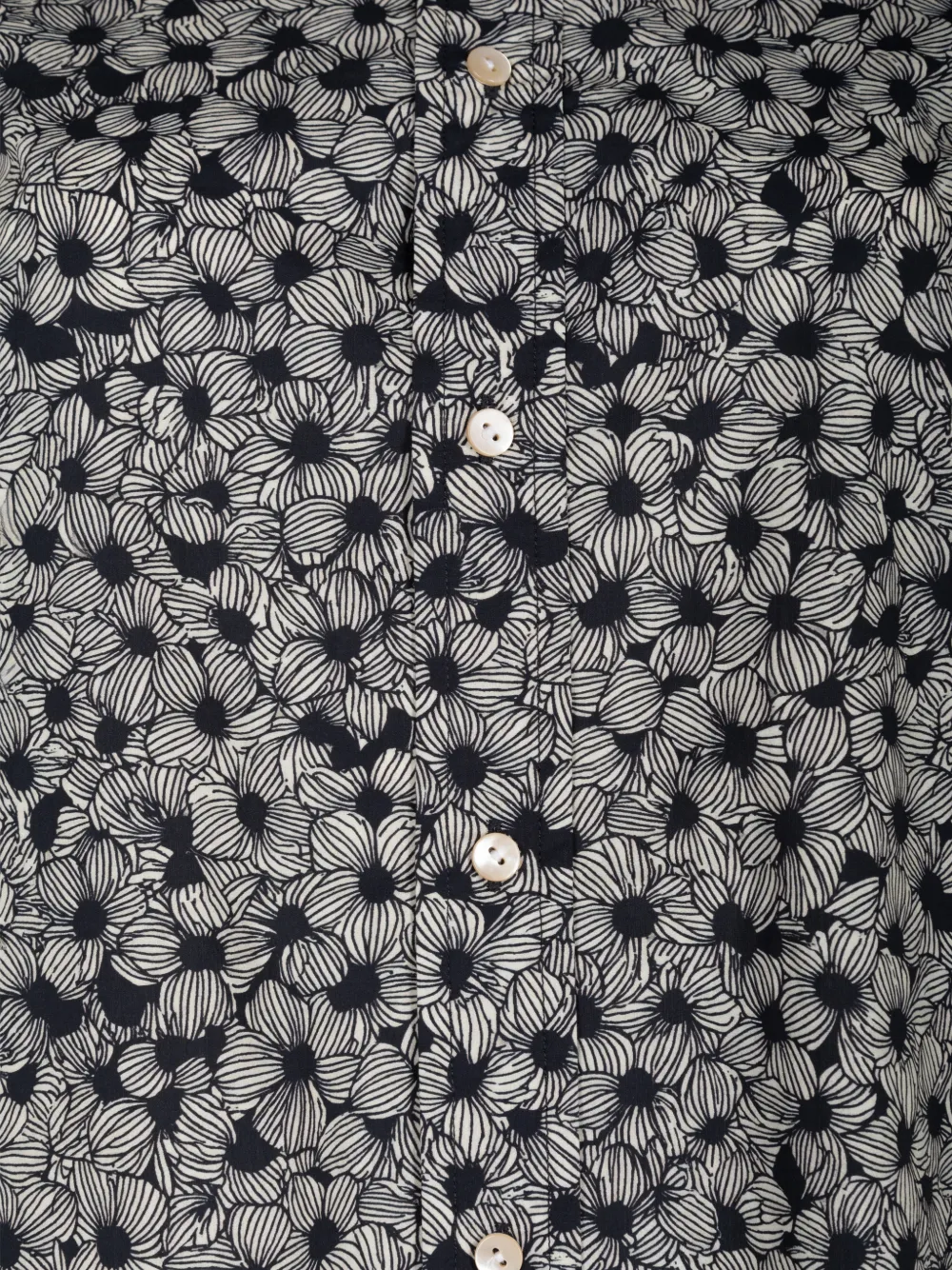 R13 Blouse met bloemenprint Zwart