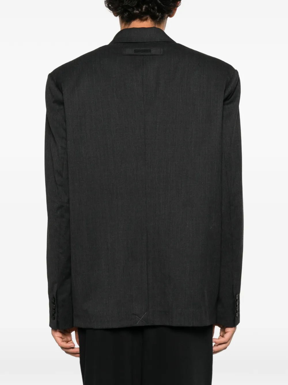 Feng Chen Wang layered flap-pocket blazer Grijs