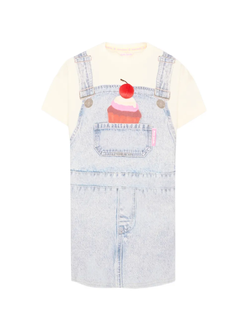 Poco Blush cupcake-print Layered Dress | Neutrals | FARFETCH