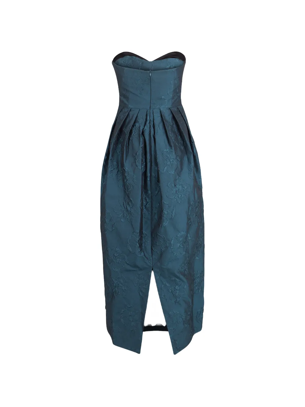 Ulla Johnson Katerina floral-jacquard strapless dress Blauw