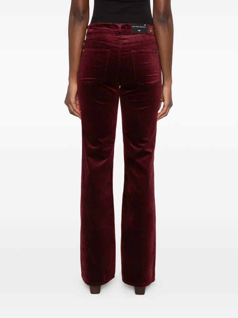 7 For All Mankind The Leggy bootcut jeans Rood
