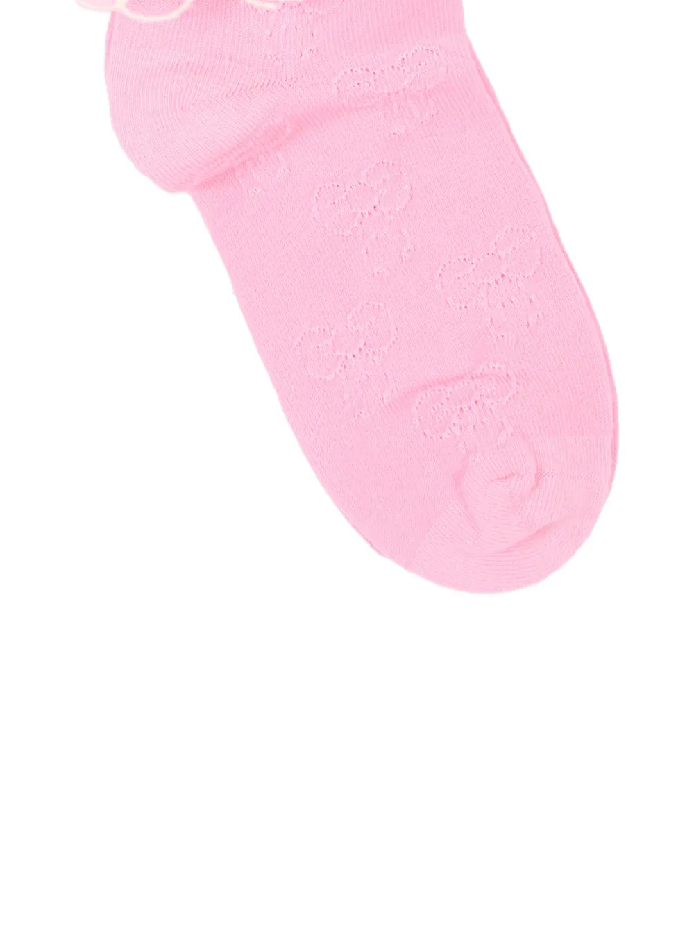 Poco Blush Lucky Cherry ruffled socks Roze